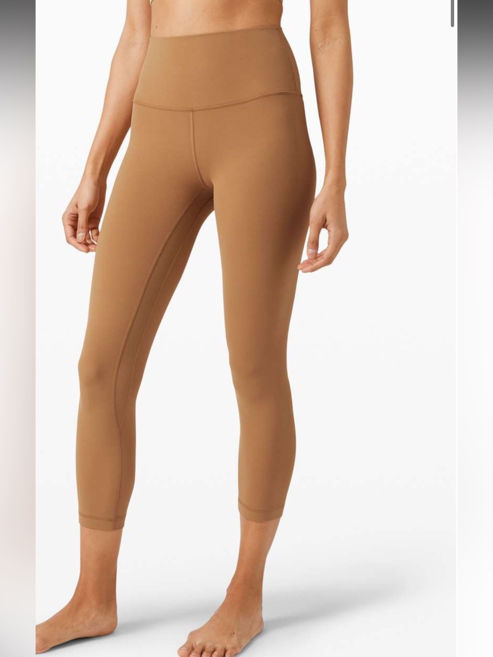 FF. Lululemon Align Crop *21" Saddle Brown Size 10